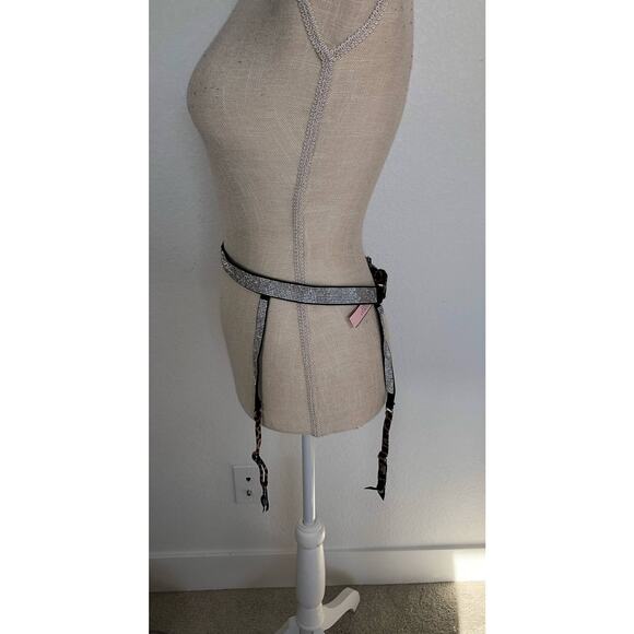 Victoria's Secret Shine on Garter Belt with Leopard Print and Rhinestone - M/L - Picture 3 of 6